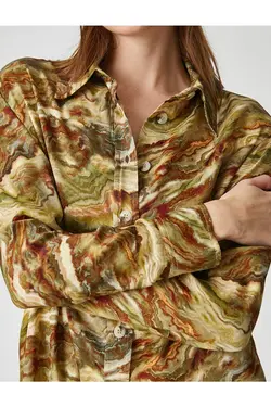 Shahika Ercümen X – پیراهن طرح دار با تم طبیعت - یاری شاپ
