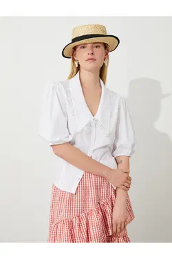 Tuba Ünsal X – پیراهن توری با ظاهر قدیمی - یاری شاپ