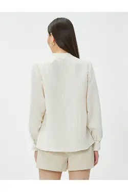 آستین بادکنکی یقه پیراهن مدال - یاری شاپ