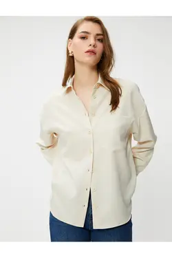 آستین بلند با جیب بزرگ پیراهن - یاری شاپ