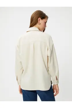 آستین بلند با جیب بزرگ پیراهن - یاری شاپ