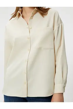 آستین بلند با جیب بزرگ پیراهن - یاری شاپ