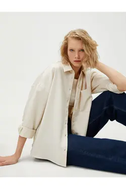 آستین بلند جیب پیراهن Relax Fit - یاری شاپ