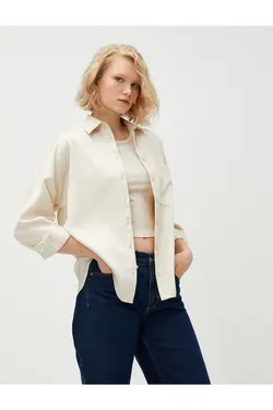 آستین بلند جیب پیراهن Relax Fit - یاری شاپ