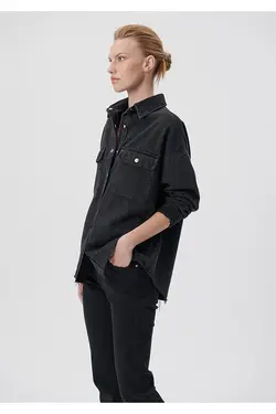 آیکون طلایی تامارا پیراهن جین خاکستری دوست پسر 122883-35618 - یاری شاپ