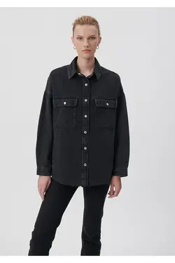 آیکون طلایی تامارا پیراهن جین خاکستری دوست پسر 122883-35618 - یاری شاپ