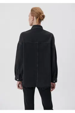 آیکون طلایی تامارا پیراهن جین خاکستری دوست پسر 122883-35618 - یاری شاپ