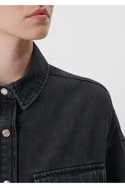 آیکون طلایی تامارا پیراهن جین خاکستری دوست پسر 122883-35618 - یاری شاپ