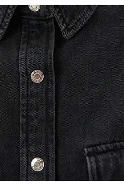 آیکون طلایی تامارا پیراهن جین خاکستری دوست پسر 122883-35618 - یاری شاپ