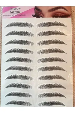 برچسب تاتو ابرو مشکی 2K تاتو ابرو طبیعی ضد آب دائمی - یاری شاپ