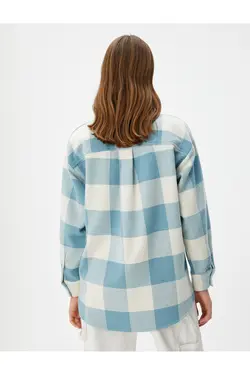 برش راحت دکمه دار جیب پیراهن چوب جک - یاری شاپ