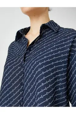 برش متن پیراهن ساتن چاپ شده - یاری شاپ