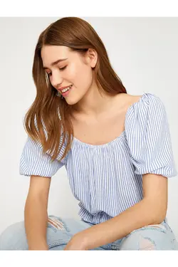 بلوز آبی زنانه - یاری شاپ