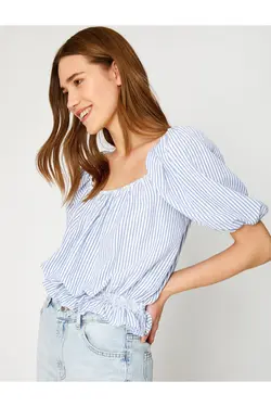 بلوز آبی زنانه - یاری شاپ