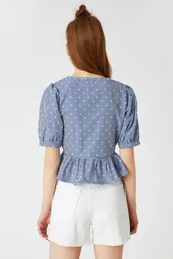 بلوز آستین بادکنکی - یاری شاپ