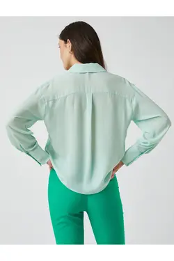 بلوز آستین بلند رفل - یاری شاپ