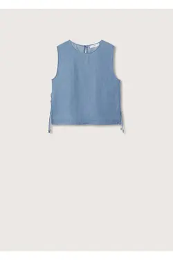 بلوز با کراوات پنبه ای - یاری شاپ