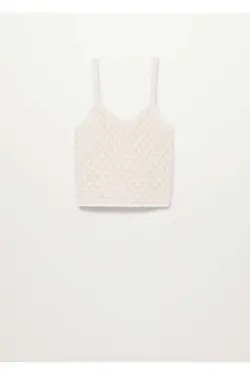 بلوز بافتنی کوتاه اکرو زنانه - یاری شاپ