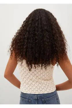 بلوز بافتنی کوتاه اکرو زنانه - یاری شاپ