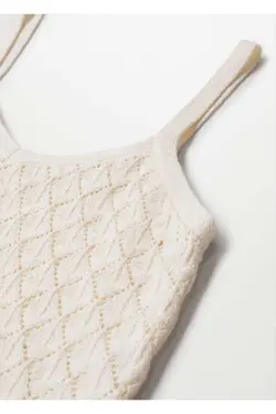 بلوز بافتنی کوتاه اکرو زنانه - یاری شاپ