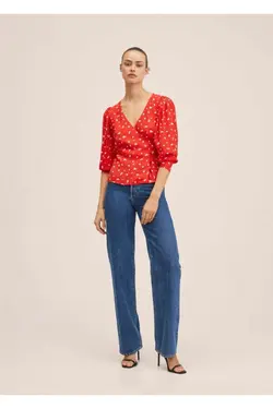 بلوز بسته بندی دکمه دار - یاری شاپ