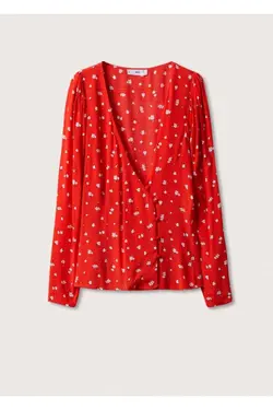 بلوز بسته بندی دکمه دار - یاری شاپ