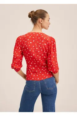 بلوز بسته بندی دکمه دار - یاری شاپ