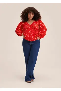 بلوز بسته بندی دکمه دار - یاری شاپ