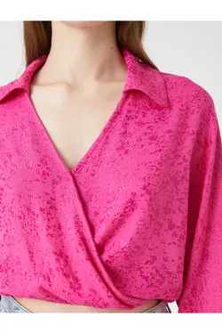 بلوز بلوز پاکت پیراهن یقه آستین بلند - یاری شاپ