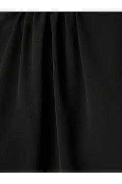 بلوز پرده با یقه بلند آستین بلند - یاری شاپ