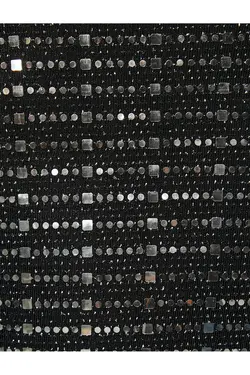 بلوز پولک دار آستین بادکنکی تک شانه – مجموعه دست ساز - یاری شاپ