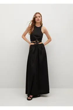 بلوز تاپ پاپیونی مشکی زنانه - یاری شاپ