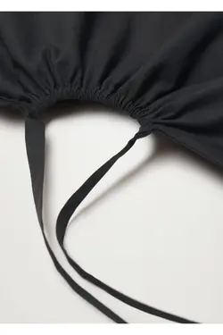 بلوز تاپ پاپیونی مشکی زنانه - یاری شاپ