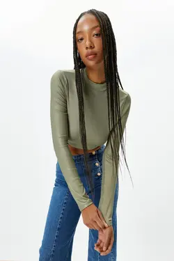 بلوز خاکی زنانه - یاری شاپ