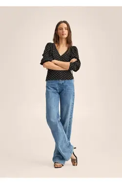 بلوز خال خالی دو سینه - یاری شاپ