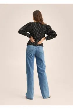 بلوز خال خالی دو سینه - یاری شاپ