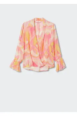 بلوز روان طرح دار - یاری شاپ