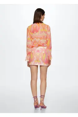 بلوز روان طرح دار - یاری شاپ