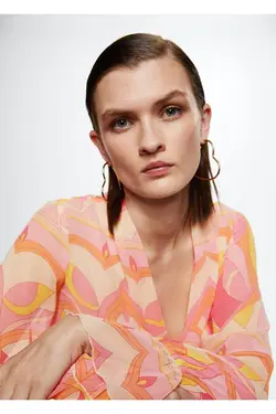 بلوز روان طرح دار - یاری شاپ