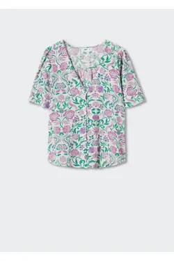 بلوز روان طرح دار - یاری شاپ