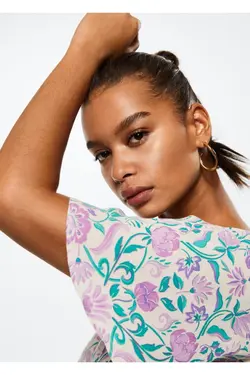 بلوز روان طرح دار - یاری شاپ