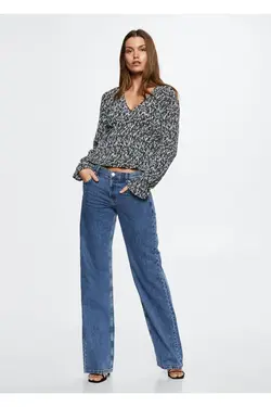 بلوز روان طرح دار - یاری شاپ