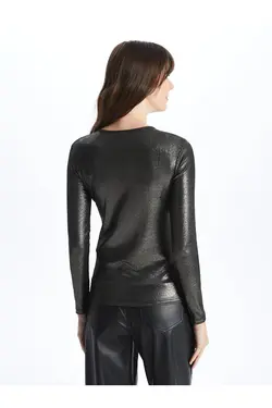 بلوز زنانه آستین بلند LCWAIKIKI Classic Crew یقه روشن - یاری شاپ