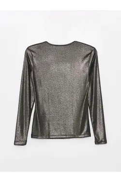 بلوز زنانه آستین بلند LCWAIKIKI Classic Crew یقه روشن - یاری شاپ