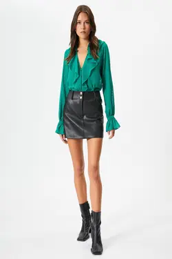 بلوز زنانه سبز 4WAK60010FW - یاری شاپ