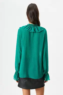 بلوز زنانه سبز 4WAK60010FW - یاری شاپ