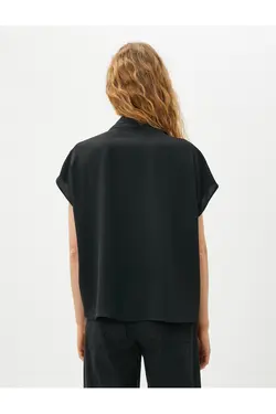 بلوز زنانه مشکی 3sak60027pw - یاری شاپ