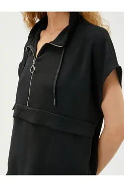 بلوز زنانه مشکی 3sak60027pw - یاری شاپ