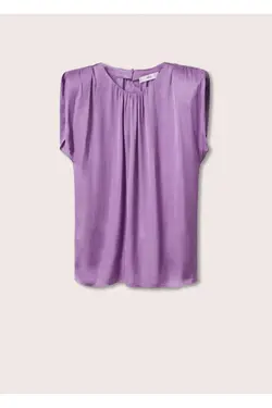 بلوز ساتن پادری یاسی زنانه - یاری شاپ