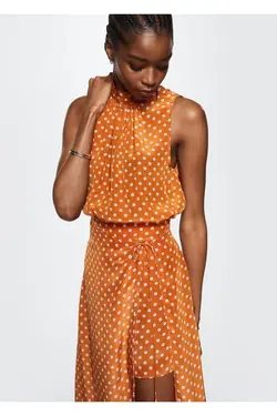 بلوز ساتن طرح دار - یاری شاپ